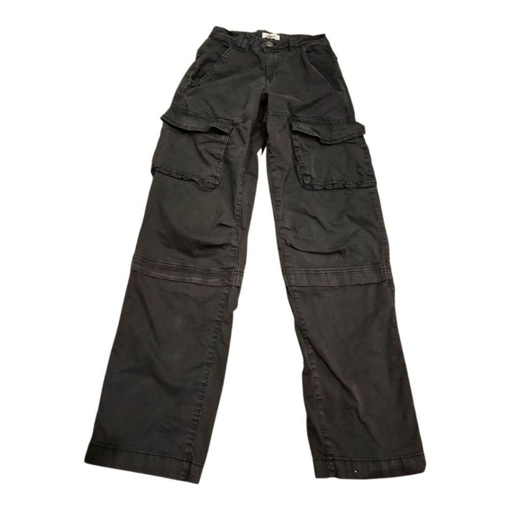 Garage Cargo Pants Women 00 Black Wide Leg Utility Streetwear Y2K